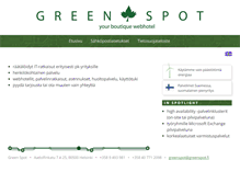 Tablet Screenshot of greenspot.fi