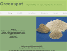 Tablet Screenshot of greenspot.se